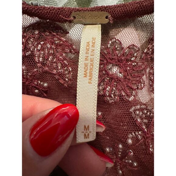 Free People Women's Embellished Palms Tunic - Size M - Picture 4 of 9